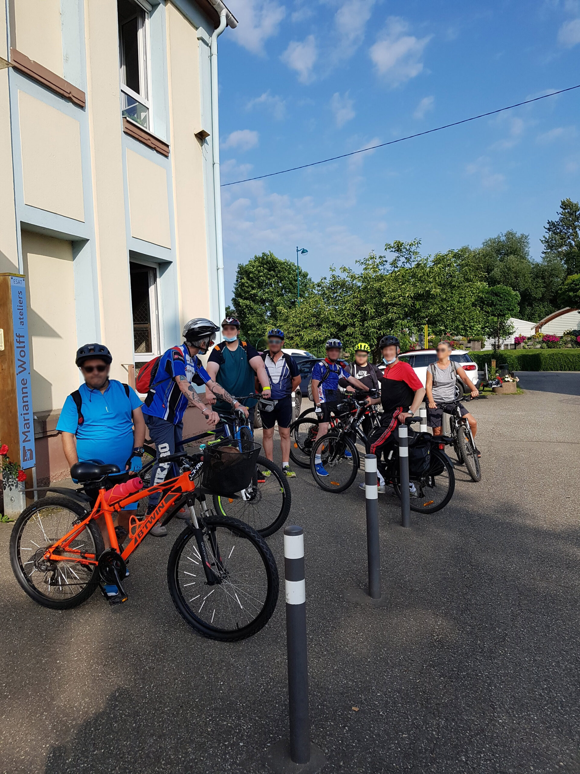 Sortie Vélo Soutien Sonnenhof travailleur handicapés